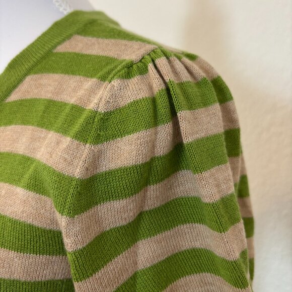 Juicy Couture Green Stripe Button-Up Top | XS/S | Excellent Condition - Picture 3 of 5